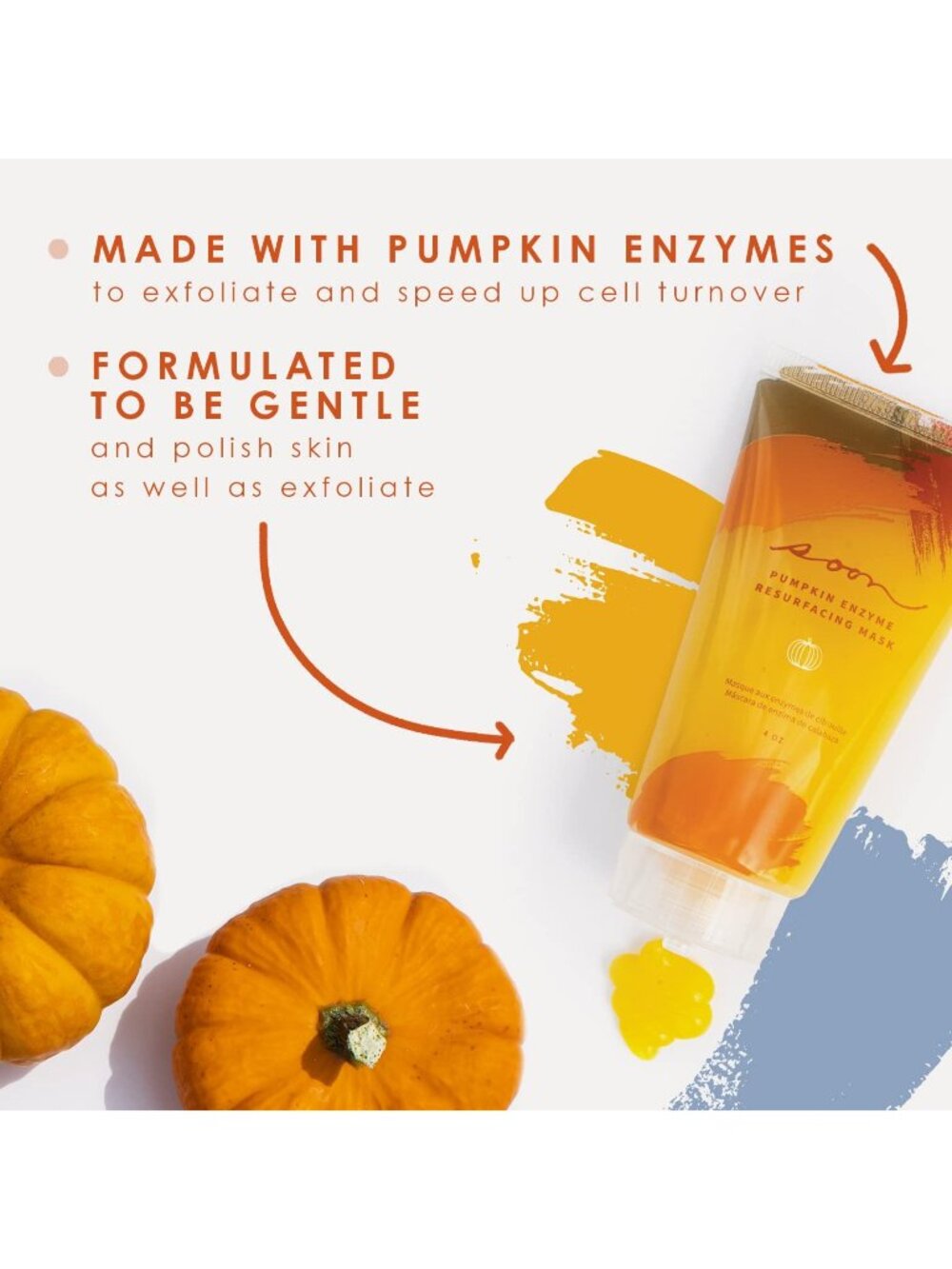 Soon Skincare Unisex Pumpkin Face Enzyme Mask Exfoliating Brand New - Picture 4 of 5